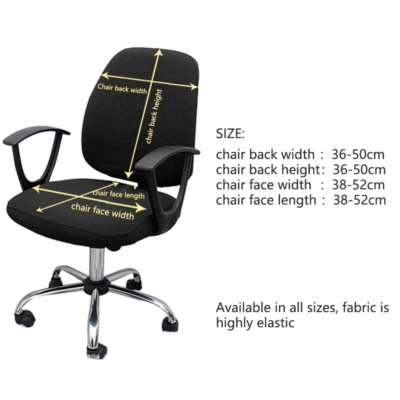 Corn Check Split Chair Covers Office Home Computer Cover Armrest Elastic Seat | Дом и сад