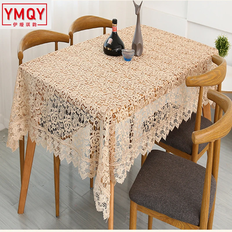 YMQY Proud Light кофейная вышитая скатерть Европейская кружевная чайная домашний декор