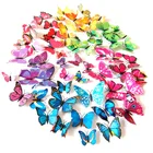 12 шт.лот ПВХ искусственные красочные бабочки декоративные колья ветровые Спиннеры садовые украшения имитация бабочки