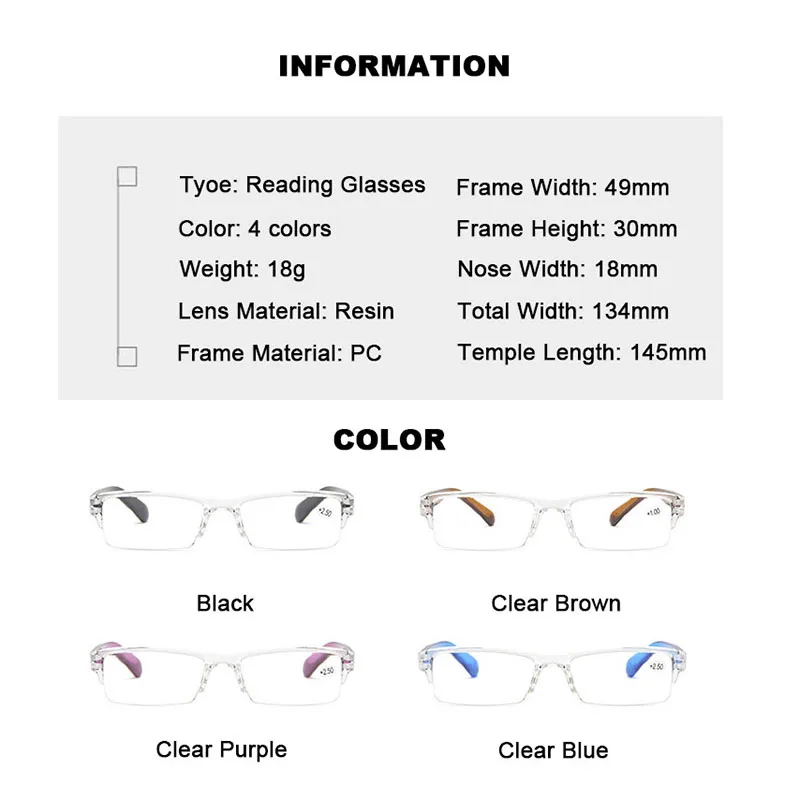 Ahora маленький легкий каркас пресбиопии очки для чтения унисекс композитные линзы