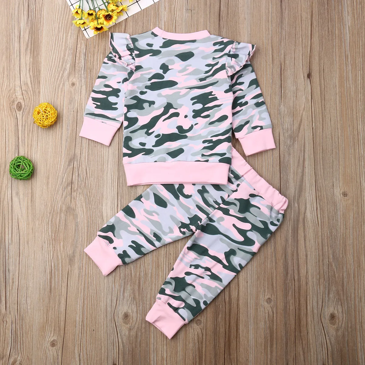 

Toddler Baby Kid Infant Girls 6M-3T Ruffle Tops Pants Casual Outfits Tracksuit Clothes