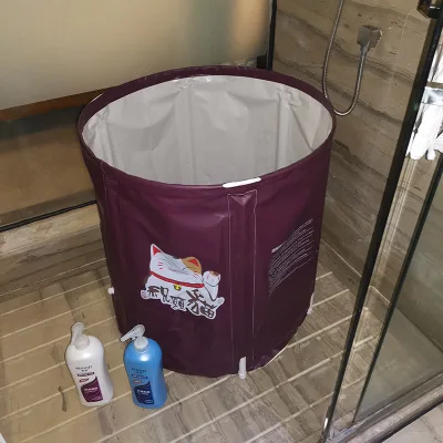 

Bath Artifact Household Full-body Folding Bath Barrel Bath Barrel Adult Bath Barrel Bath Barrel Bath Barrel Thickened Bath Barre