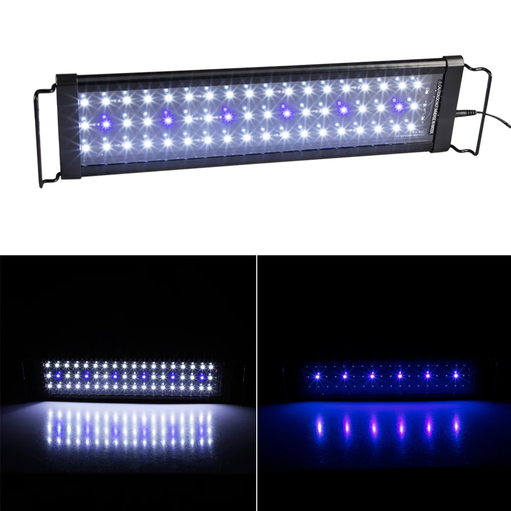 Водонепроницаемый светодиодный светильник для аквариума s синий 30 см 45 полный