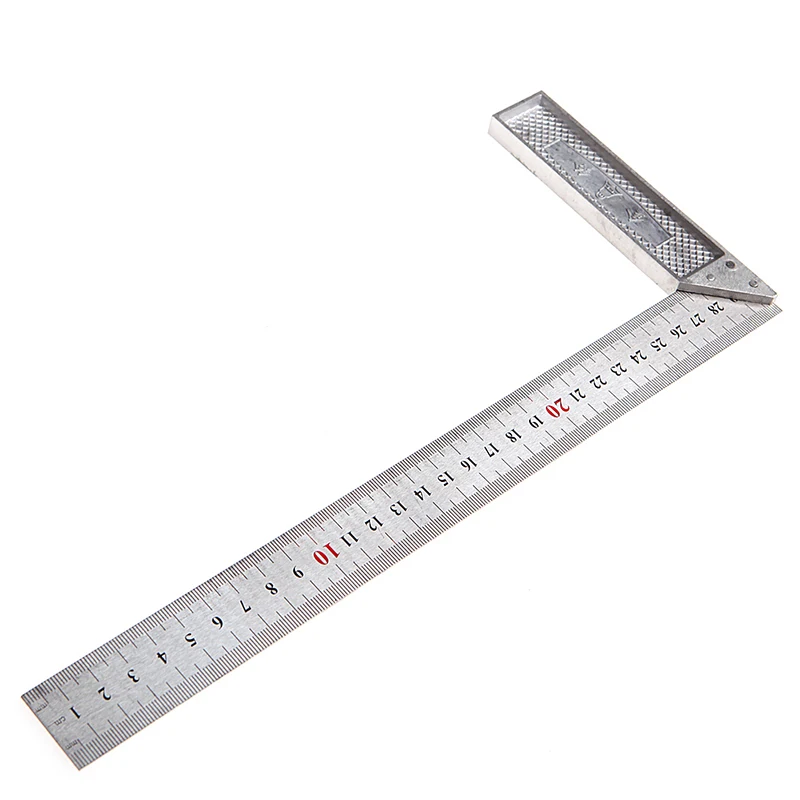 

P15F Portable 1Pc 30cm Stainless Steel Right Measuring Angle Square Ruler New
