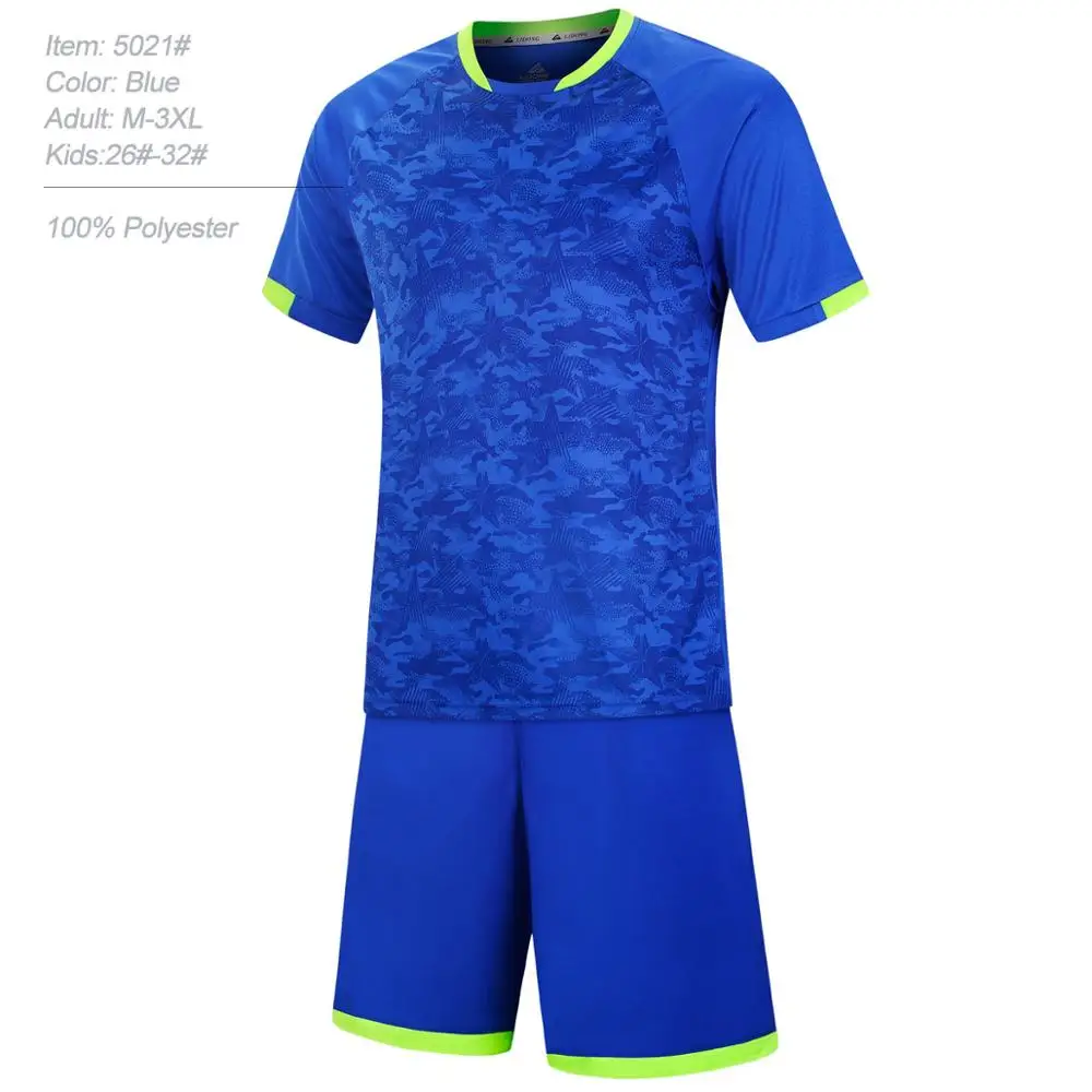 Новая цифровая печать футболки комплект для мужчин и детей футбольный