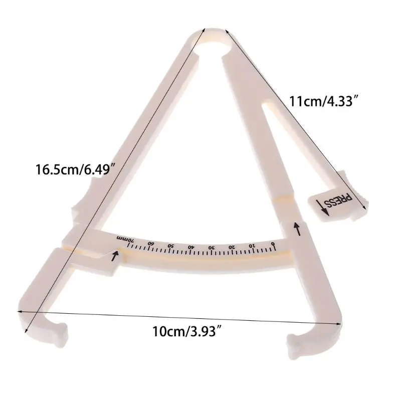 

Body Fat Caliper Tester Fitness Skin Fold Weight Loss Keep Health Measure Tool M89F