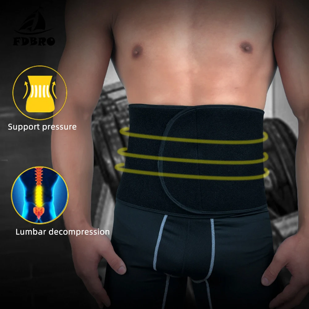 FDBRO пояс для триммера мужчин и женщин формирователь тела тренажер талии стройнее