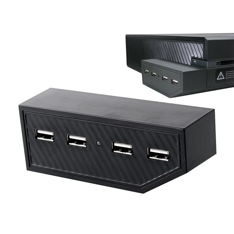 4 порта usb хаб адаптер расширение для одной игровой консоли наушники микрофон