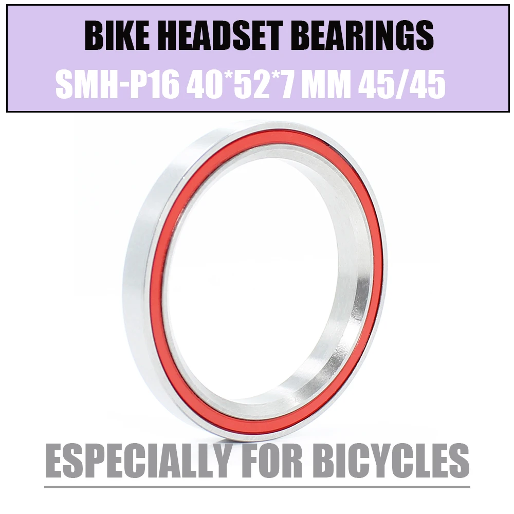 SMH-P16 Bearing 40*52*7 mm 45/45 ( 1 PC ) MH-P16 Balls Bicycle 1-1/2 Inch Headset Repair Parts Stainless Steel Ball Bearings