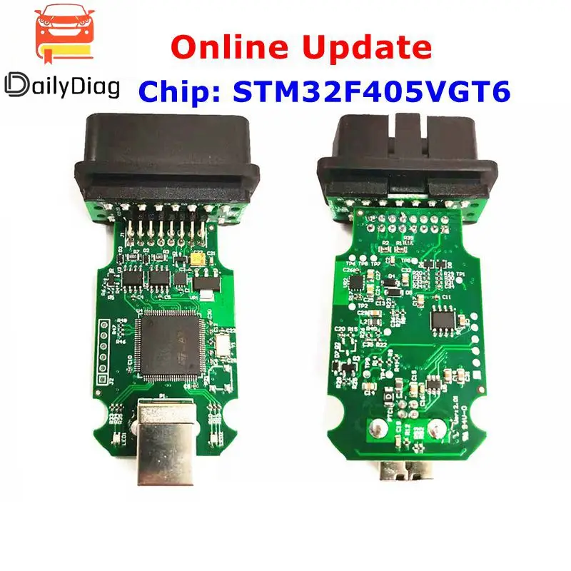 V20.41 B03-ST для VAG Chip STM 415 STM32F415VGT6 9241A Поддержка K-line HEX V2 с чипом STM32F405VGT6 | Автомобили и