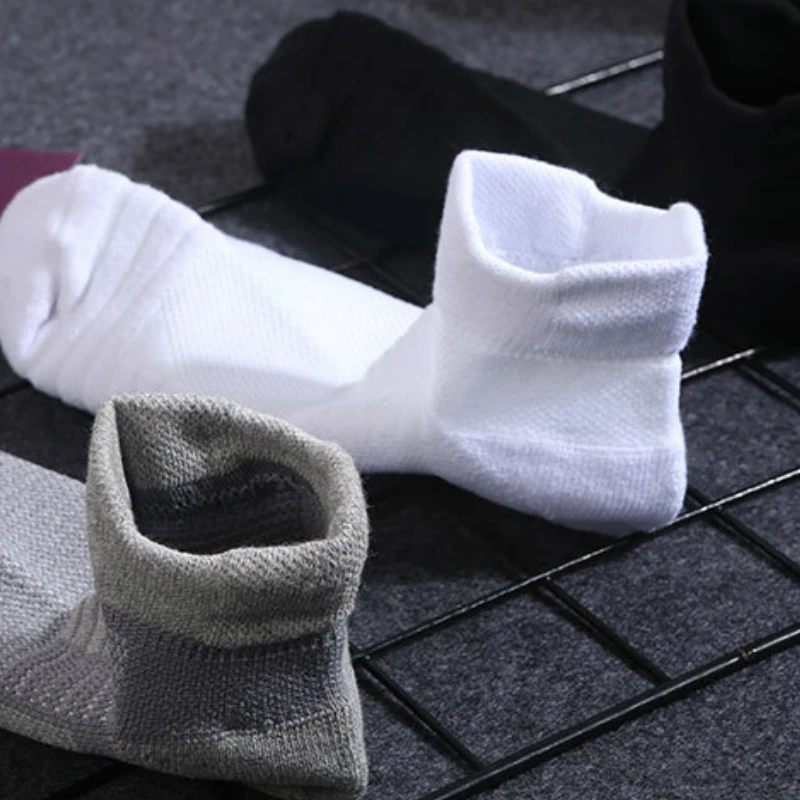 

Sports Towel Thick Basketball Sock Ankle Terry Winter Warm Solid Color Men Large Size Cotton Short Socks