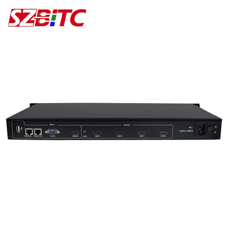 Настенный видеопроцессор SZBITC 2x2 1x2 1x3 1x4 комбинированная коробка для телевизора HDMI