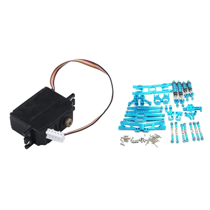 

Upgrade 25G Metal Gear Servo With 12428 Upgrade Accessories Kit For Wltoys Blue