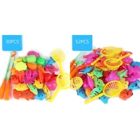 kids classic toys 3052 pcs magnetic fishing toys plastic fish rod set kids playing water game educational gifts
