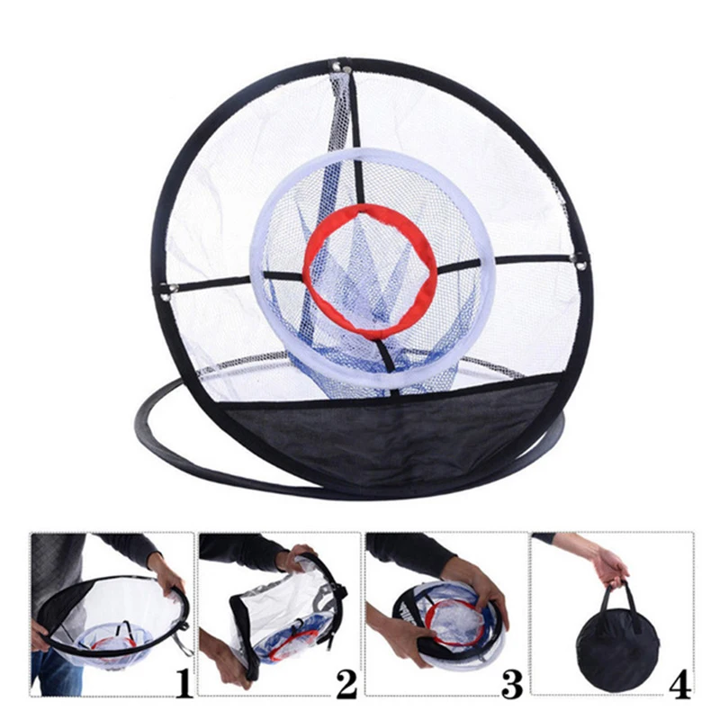 

Pop-Up Golf Chipping Net Training Aid Target Pitching Cages Mats for Indoor Outdoor YS-BUY