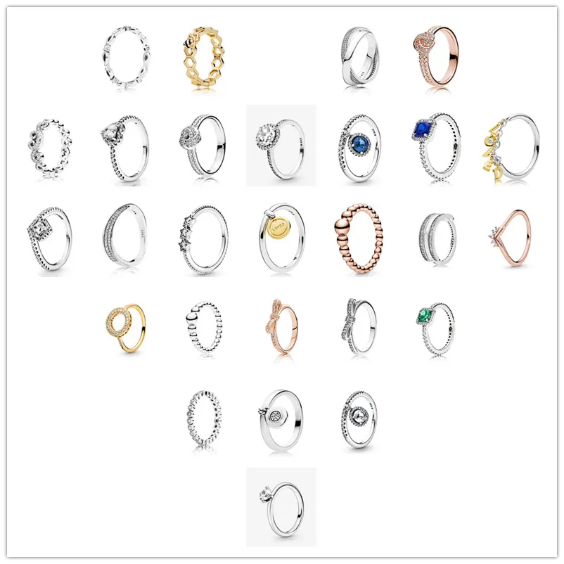 Кольцо pandora из серебра 925 пробы сверкающее Красное сердце с кристаллом кольца для