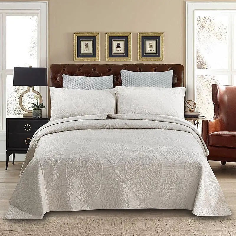 

Простые роскошные покрывала для кровати комплект стеганая вышивка стеганая промытый стеганый комплект из 3 предметов покрывало одеяло пос...