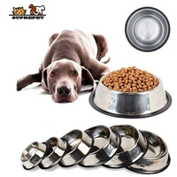 suprepet non slip feeding bowl stainless steel for dogs anti fall cat bowl anti bite dog bowl and cat anti fall feeding bowl