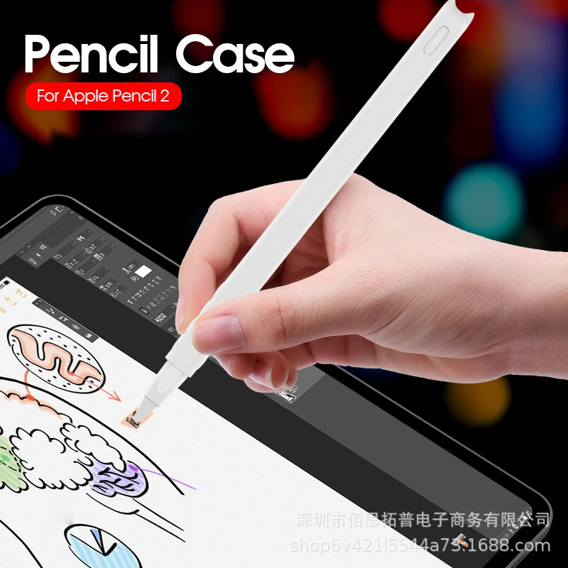 

For Apple Pencil Case Lovely Silicon Case Touch Stylus Pen Protective Cover Anti-scratch Case For Apple Pencil 2nd