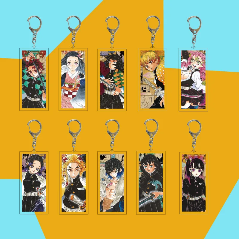 

Animation Peripheral Acrylic Key Chain Pendant Campus Creative Trinkets Charm Men and Women Key Chains Accessories