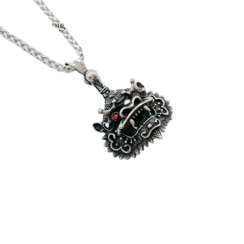 Ожерелье с подвеской черного рыцаря религиозного таонизма Счастливого зверя