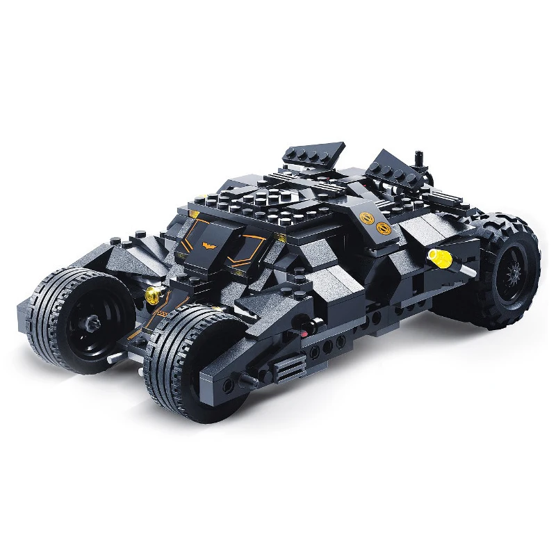 

Technical 325pcs Batmobile Vehicle Model Building Blocks Creative Car Tumbler Bricks Set DIY Toys Gifts For Children Kids