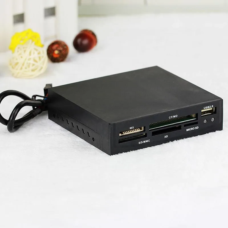 Внутренний кардридер USB 2 0 все в 1 3 5 дюйма Фронтальная панель T Flash SD Mini Micor TF MMS MS M2 CF