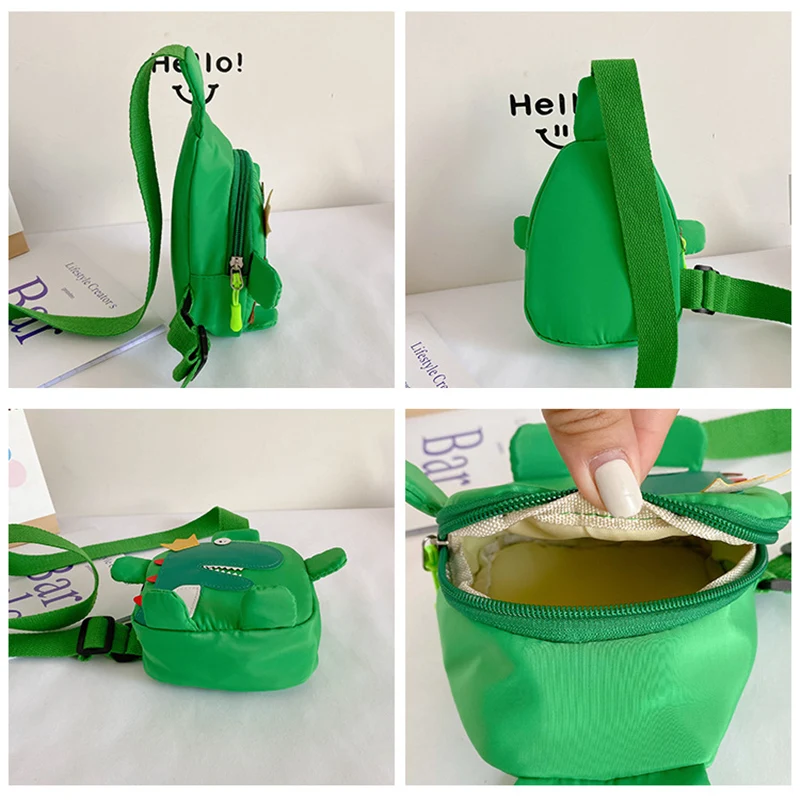 

Kids Backpack Chest Bag Cartoon Dinosaur 1-6 Y Toddler Boy Girl Adjustable Belt Small Messenger Bags Kindergarten Travel Snacks