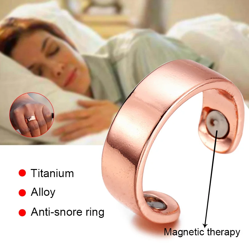 

Acupressure Anti Snore Ring Treatment Reflexology Anti Snoring Apnea Sleeping Device uacr Party Favors Event Party Supplies New