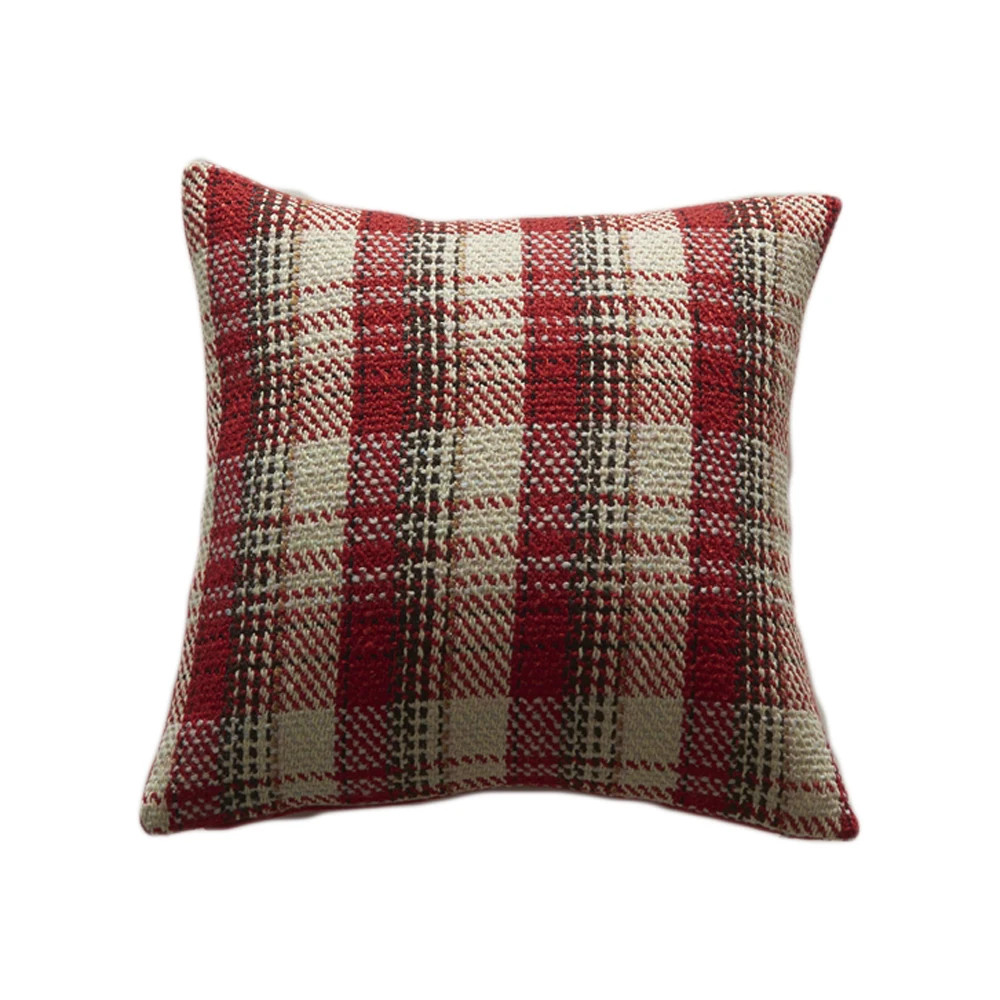 

2021 Plaid New Pillowcase Cushion Cover Throw Linen Pillow Case Merry Christmas Gifts Home Office Living Room 45x45cm/30*50cm