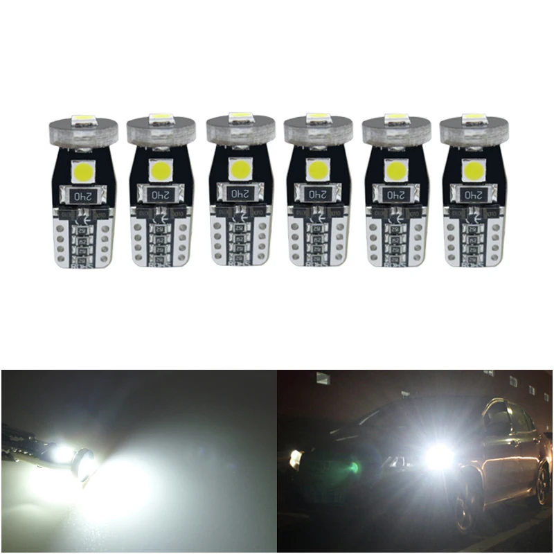 

6x W5W T10 LED Canbus Light Bulbs For BMW Mini Cooper R56 R53 E90 E46 F20 F10 E39 Z4 Car Interior Dome Light Reading Lights