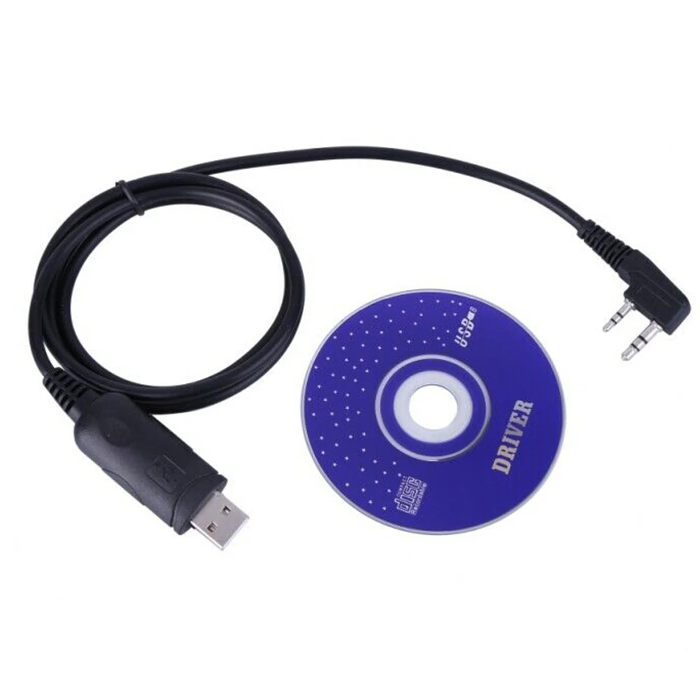 

Accessories Write Professional USB Programming Cable Practical Software CD Line Replacement Radio Stable Black For Baofeng UV-5R