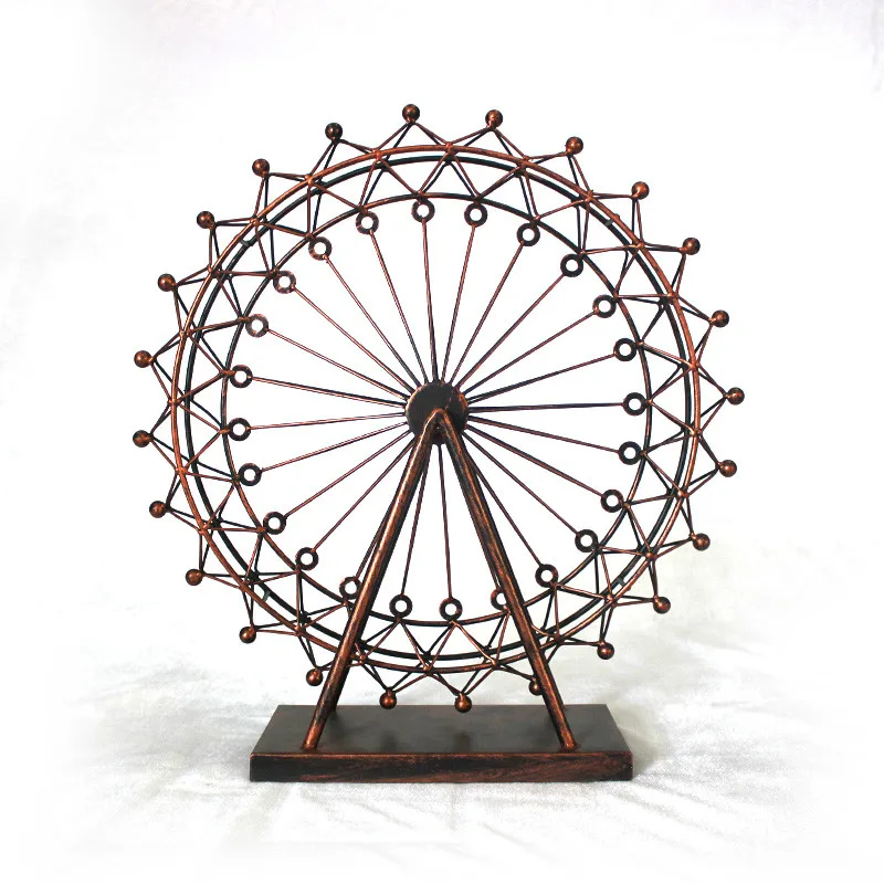 

New Nordic Iron Ferris Wheel Decoration Living Room Home Decorations Floor Window Office Desk Creative Crafts