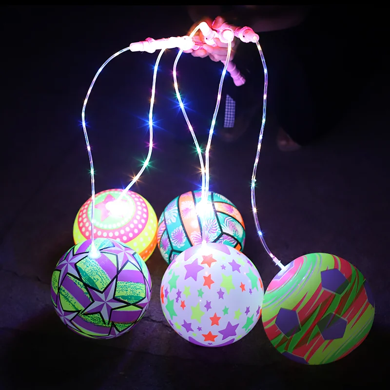 Светящийся надувной мяч-батут 22 см новинка мяч со светодиодной подсветкой для