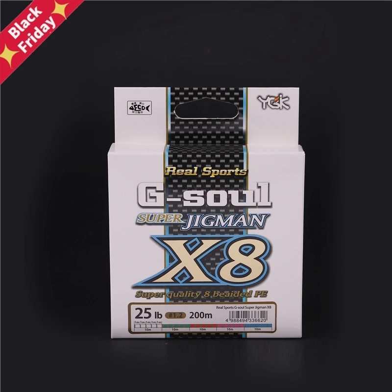 100% Оригинальные японские импортные G Soul X8 Jigman Pe 8 косичек для рыбалки 200 м 300 леска