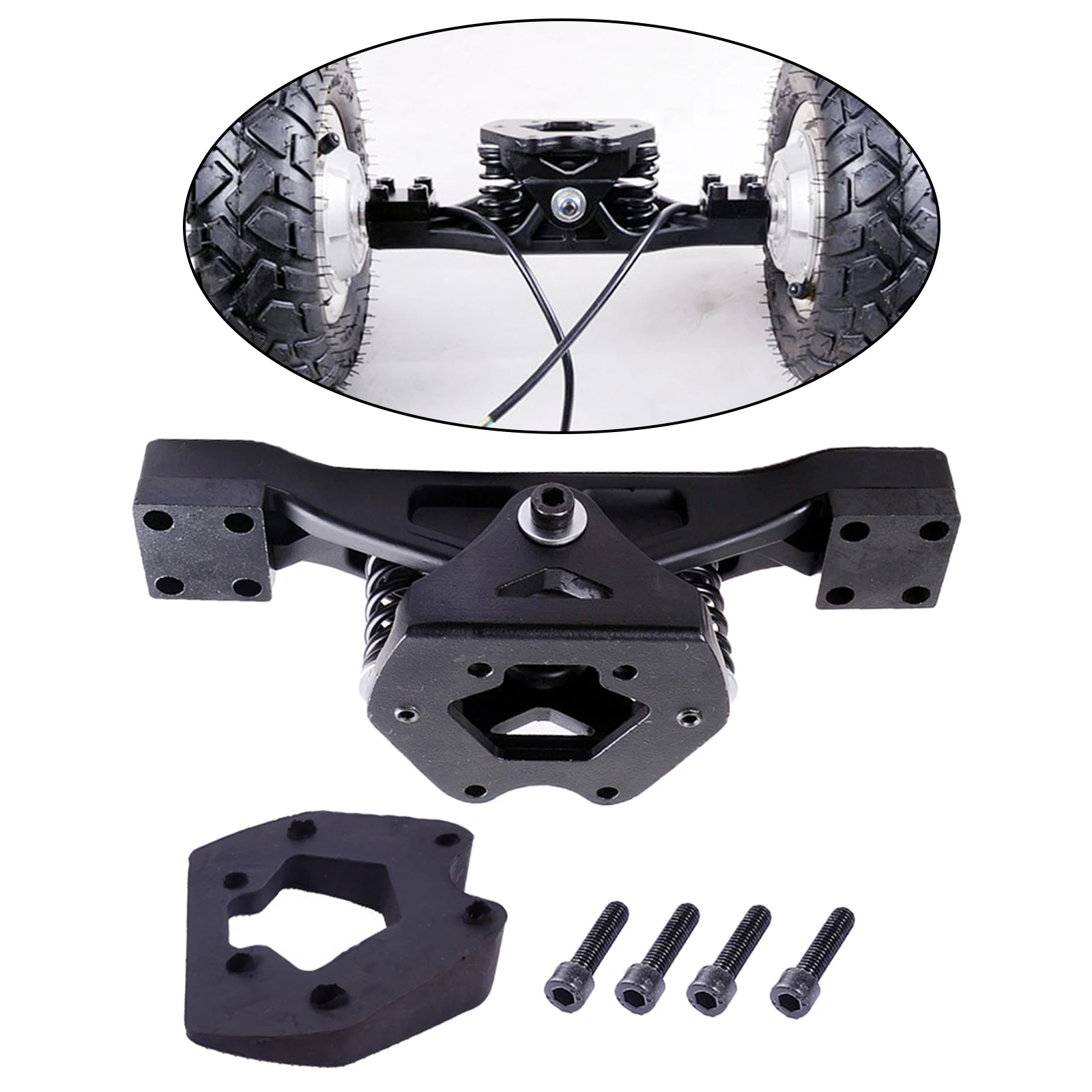 Черный Внедорожник Скейтборд Грузовик Втулка моторное колесо аксессуары для