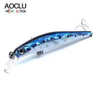 aoclu wobblers super quality 7 colors 80mm 7 5g hard bait minnow shad crankbait fishing lure bass fresh salt water tackle
