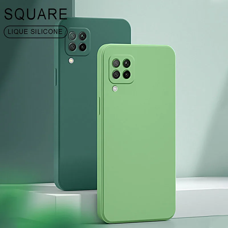 

Luxury Square Liquid Silicone Case For Huawei P30 P20 Pro P40 Lite Phone Back Cover For Honor 10Lite Nova 6SE 7i 4E P Smart 2019