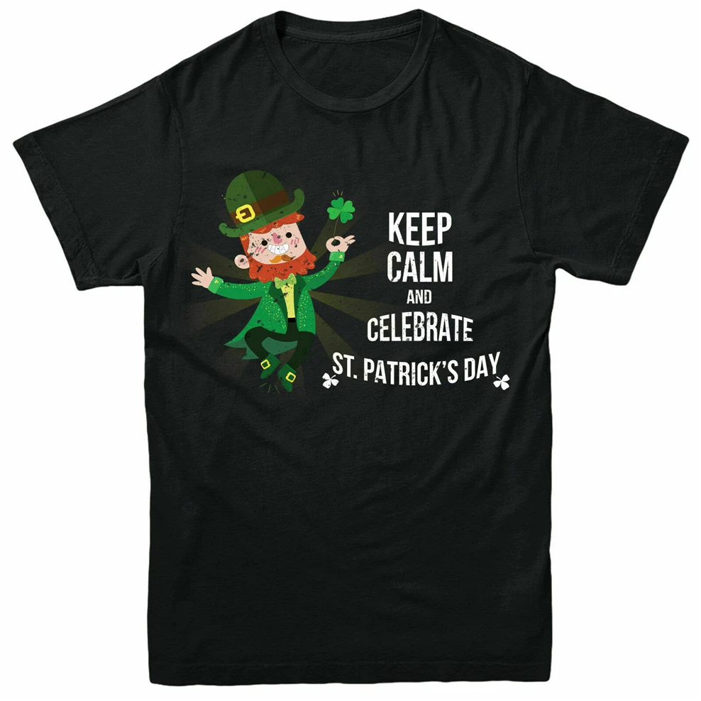 Футболка на День Святого Патрика Keep Calm And Celebrate Patt Day для взрослых и детей топ день