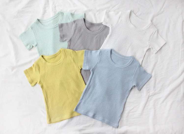 Топы для детей на лето 2020 детская одежда хлопковые футболки девочек и мальчиков