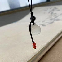 hot selling natural small bell pendant charm jewellery womens hand carved necklace for women men fashion accessories