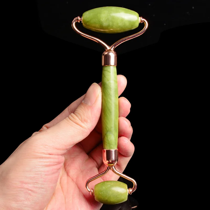 

v Face Lifting Facial Massage Roller Silent Lifting Tightening Jade Roller Eye Facial Beauty Stick Xiuyu Arc Rod Alloy Bracket