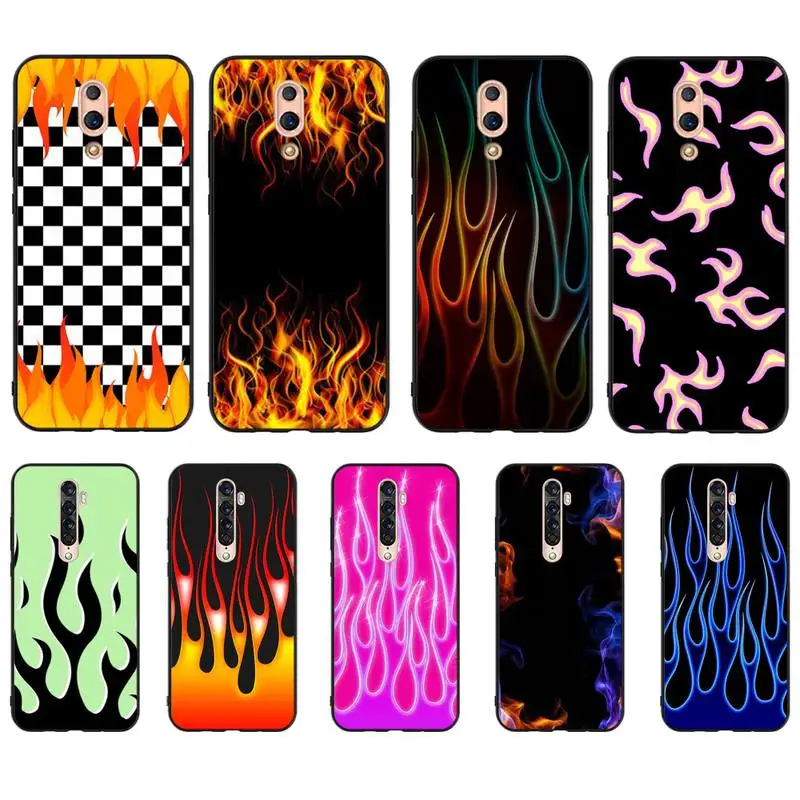 

YNDFCNB colorful flame Phone Case For OPPO A5 A9 A5S A1K A37 F7 F5 F9 RealmeX C2 C3 X2PRo XT 3 5 6Pro Reno2Z