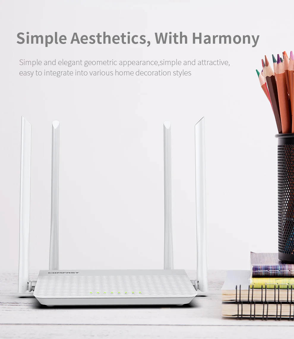 Двухдиапазонный Wi-Fi роутер COMFAST CF-N3 V3 1200 Мбит/с двухдиапазонный 2 4/5 ГГц Гигабитный