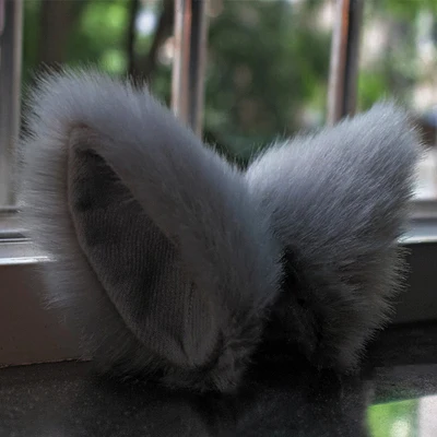 Горячая новинка, кошачьи ушки, зажим для костюма, вечерние, COS, кошачьи ушки, на Хэллоуин, милые, необычные, косплей, вечерние, аниме, кошачьи ушки, клипсы, пара заколок - Цвет: A