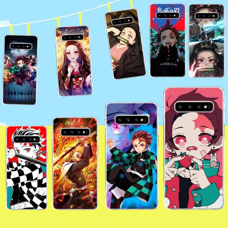 

CUTEWANAN demon slayer kimetsu no yaiba TPU Soft Silicone Phone Case Cover for Samsung S9 plus S5 S6 S7 edge S8 S10 plus