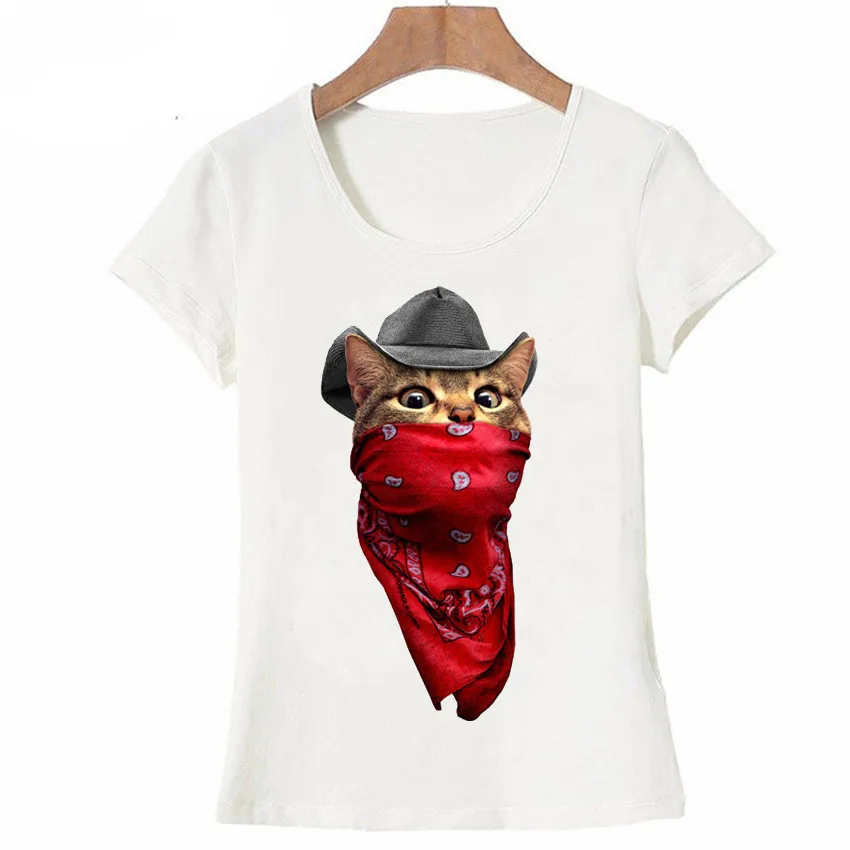 Новинка 2020 яркая хипстерская Футболка с принтом счастливого разбойника кошка в