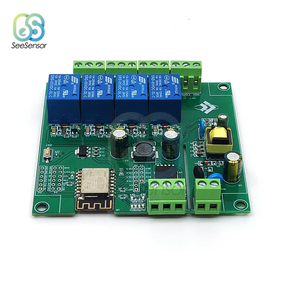 Реле канала DC 5V ESP8266 ESP-12F ESP12F 4 WiFi реле модуль 4-канального для контроллера
