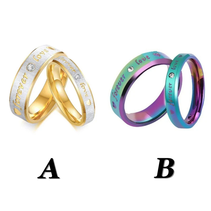 

Smooth Stainless Steel Couple Rings Wedding Rings For Women Men Jewelry Engagement Gifts Romantic Festival Couple Rings #g