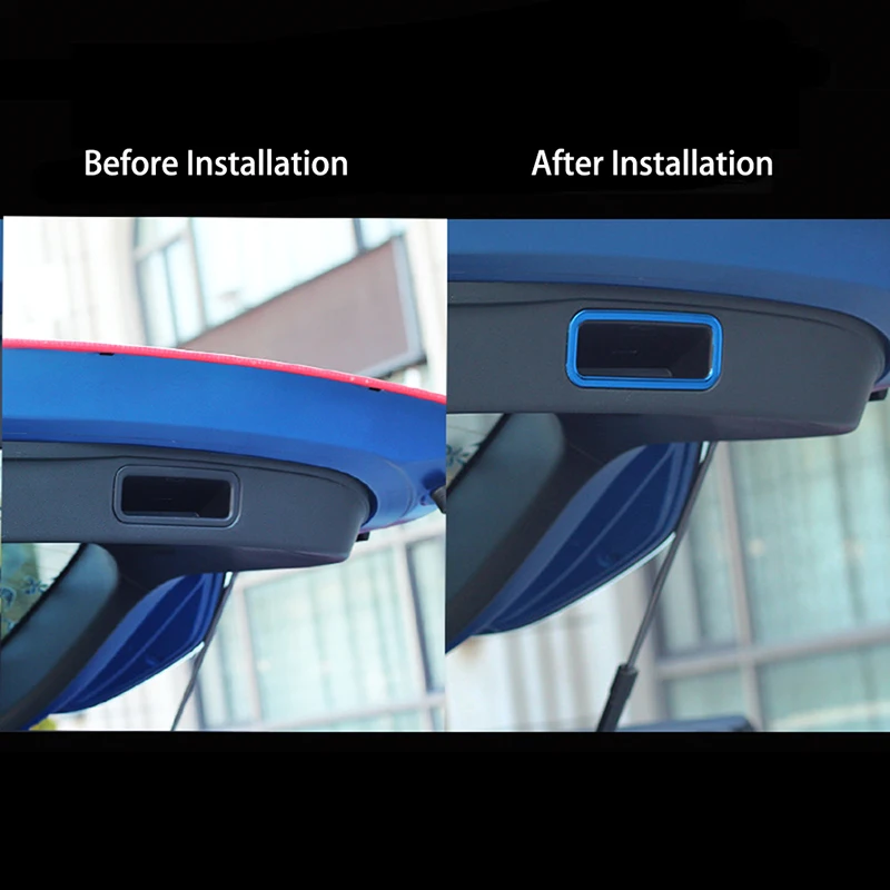 Lsrtw2017 Автомобильная задняя дверь крышка чаши отделка багажника ручка рама